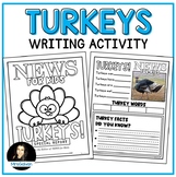 Turkeys Anchor Chart and Writing Activity NEWS for Kids