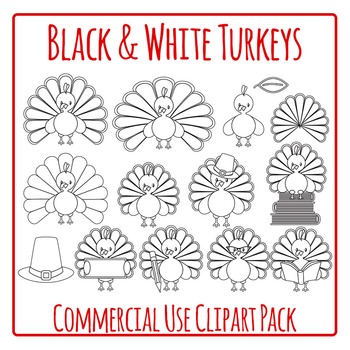 white and black turkey