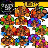 Turkeys {Creative Clips Digital Clipart}