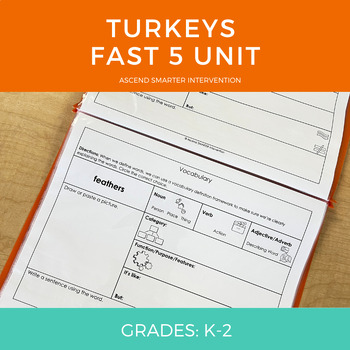 Preview of Turkeys Fast 5 Unit (K - 2nd)