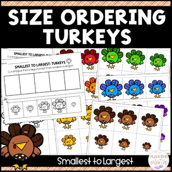 Preview of Turkeys Size Ordering (From Smallest to Largest)