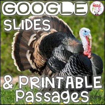 Preview of Turkeys NONFICTION GOOGLE and PRINTABLE Passages and Writing Activities