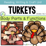 Turkeys ~ Science, Reading, Writing, Craft Unit (Body Parts and Functions)