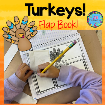 Preview of Thanksgiving ESL Turkeys Writing Flap Books! Writing Activities!