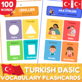 Turkish Basic Vocabulary Flashcards | English-Turkish Pict