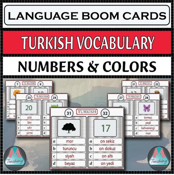 Preview of Turkish Boom Cards – Numbers and Colors