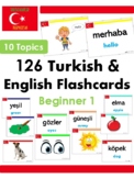 Turkish / English Beginner Vocabulary Flash Cards (SET 1)