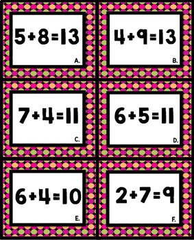 Turn Around Facts Math Center by Teaching Second Grade | TpT