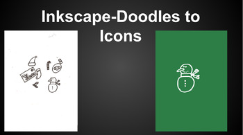 Preview of Turn Doodles into Icons, Clip Art, and PNG Images with Inkscape. Great for TPT!