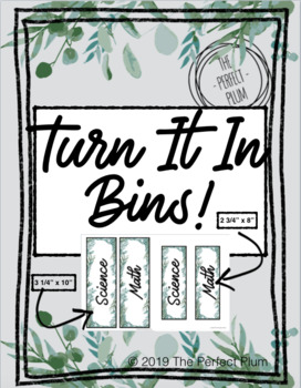 Preview of Turn It In Bins