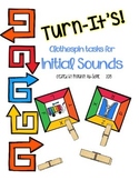 Turn-It's: Clothespin Task Cards for Initial Sounds