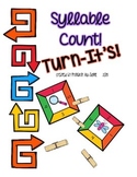 Turn-It's: Clothespin Task Cards for Syllable Count