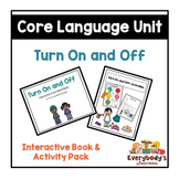 Turn On & Off: Early Core Words | AAC | Interactive Book a