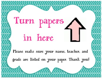 turn in paper