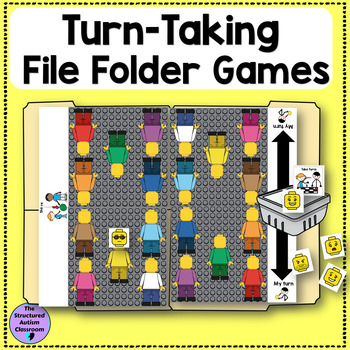 Preview of Turn Taking File Folder Games with Emotions for Autism and Special Education