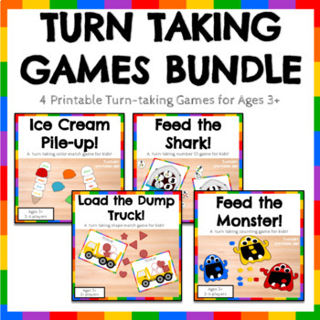 Preview of Turn Taking Games Bundle (Ages 3+)