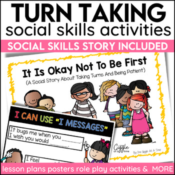 Preview of Taking Turns Social Story Self Regulation Self Control Activities Turn Taking