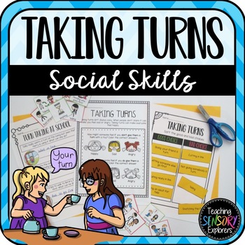 Turn Taking: Social Skills Worksheets, Activity and Social Narrative