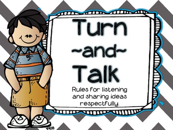 Turn & Talk Posters by BOOKlyn Elementary | Teachers Pay Teachers