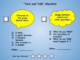 Turn and Talk Discussion Checklist
