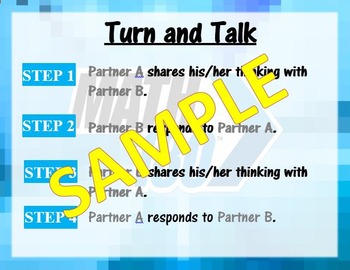 Preview of Turn and Talk- Math 180 Classroom Routines
