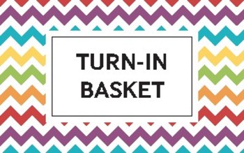 homework basket sign