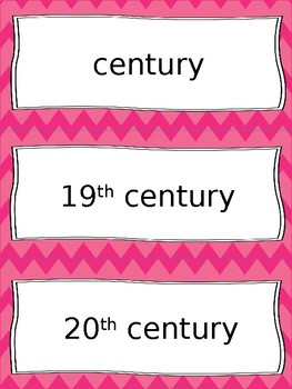 Preview of Turn of the 20th Century Vocabulary Cards - SS5H1, SS5G1