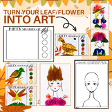 FREEBIE | Turn your leaf into Art | Art activities for kid