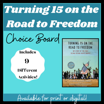 Preview of Turning 15 on the Road to Freedom Choice Board