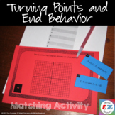 Turning Points and End Behavior Task Cards - Matching Activity