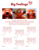 Turning Red Big Feelings Therapy Worksheet