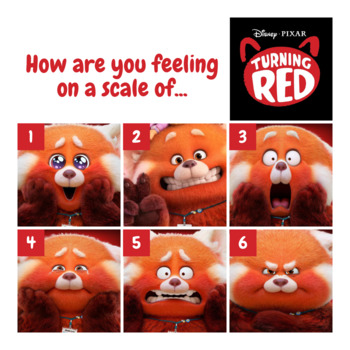 Preview of Turning Red Emotions/Mood Scale