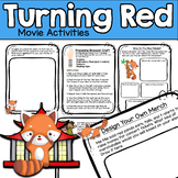 Turning Red Movie Activities - SEL Writing Research Art