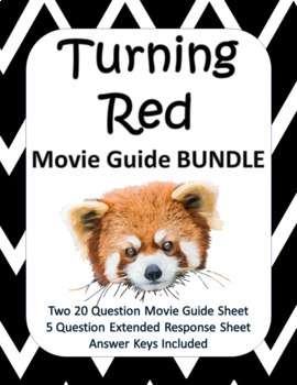 Preview of Turning Red Movie Guide BUNDLE (2022) Google Copy Included