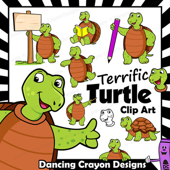 Preview of Turtle Clip Art with Signs