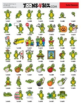 Preview of Turtle Clipart Set