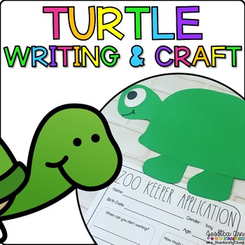 Turtle Creative Writing Prompt & Craft for Letter T by Jessica Ann Stanford