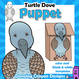 Turtle Dove Craft Activity | Paper Bag Bird Puppet Template