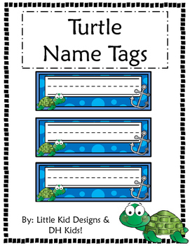 Turtle Name s Printable Name s By Little Kid Designs Tpt