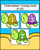 Turtle Number Tracing Cards (0-25)
