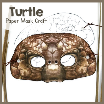 Preview of Turtle | Paper Mask | Printable Craft | Turtles