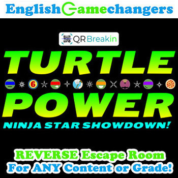 Preview of Turtle Power Back to School REVERSE Escape Room: Break IN to ANY Class!