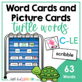 Consonant-le Word Cards and Picture Cards - Turtle Words