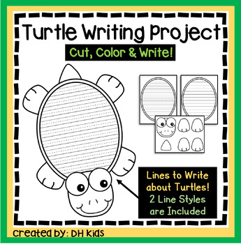 Preview of Turtle Writing Project, Animal Research, Reptile Craft, Write about Turtles