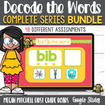 Preview of Decoding Activities on Google Slides Phonemic BUNDLE | Distance Learning