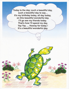 Preview of Turtle's Birthday: Read Rhyme Reason Mathematics Activity Book