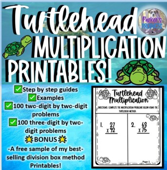 Preview of Turtlehead Multiplication Printables!