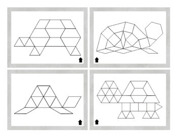 Turtles Pattern Blocks Task Cards + Data Sheets by Extra Sprinkle