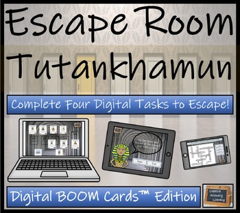 Preview of Tutankhamun BOOM Cards™  Digital Escape Room Activity