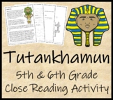 Tutankhamun Close Reading Comprehension Activity | 5th Gra